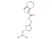 N-[(1-isobutylpyrrolidin-3-yl)methyl]-2,3-dihydrothieno[3,4-b][1,4]dioxine-5-carboxamide