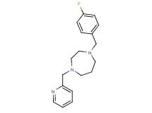 1-(4-fluorobenzyl)-4-(2-pyridinylmethyl)-1,4-diazepane