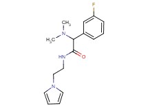 2-(dimethylamino)-2-(3-fluorophenyl)-N-[2-(1H-pyrrol-1-yl)ethyl]acetamide