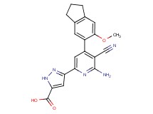 3-[6-amino-5-cyano-4-(6-methoxy-2,3-dihydro-1H-inden-5-yl)pyridin-2-yl]-1H-pyrazole-5-carboxylic acid