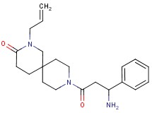 2-allyl-9-(3-amino-3-phenylpropanoyl)-2,9-diazaspiro[5.5]undecan-3-one