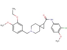 N-(3-chloro-4-methoxyphenyl)-6-(3-ethoxy-4-methoxybenzyl)-6-azaspiro[2.5]octane-1-carboxamide