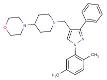4-(1-{[1-(2,5-dimethylphenyl)-3-phenyl-1H-pyrazol-4-yl]methyl}-4-piperidinyl)morpholine