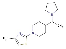 1-(4-methyl-1,3-thiazol-2-yl)-4-(1-pyrrolidin-1-ylethyl)piperidine
