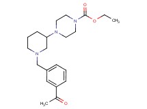 ethyl 4-[1-(3-acetylbenzyl)-3-piperidinyl]-1-piperazinecarboxylate