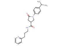 1-(4-isopropylphenyl)-5-oxo-N-[3-(2-pyridinyl)propyl]-3-pyrrolidinecarboxamide