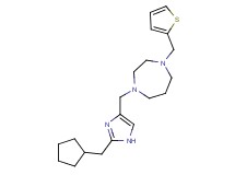 1-{[2-(cyclopentylmethyl)-1H-imidazol-4-yl]methyl}-4-(2-thienylmethyl)-1,4-diazepane