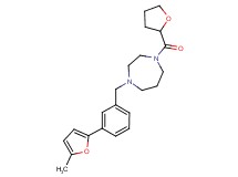 1-[3-(5-methyl-2-furyl)benzyl]-4-(tetrahydrofuran-2-ylcarbonyl)-1,4-diazepane