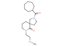 2-(cycloheptylcarbonyl)-7-(2-methoxyethyl)-2,7-diazaspiro[4.5]decan-6-one
