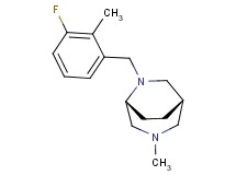 (1S*,5R*)-6-(3-fluoro-2-methylbenzyl)-3-methyl-3,6-diazabicyclo[3.2.2]nonane