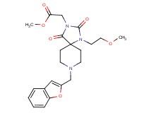 methyl [8-(1-benzofuran-2-ylmethyl)-1-(2-methoxyethyl)-2,4-dioxo-1,3,8-triazaspiro[4.5]dec-3-yl]acetate