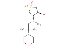 (3S*,4S*)-4-[methyl(2-methyl-2-morpholin-4-ylpropyl)amino]tetrahydrothiophene-3-ol 1,1-dioxide