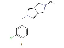 (3aR*,6aS*)-2-(3-chloro-4-fluorobenzyl)-5-methyloctahydropyrrolo[3,4-c]pyrrole
