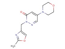2-[(2-methyl-1,3-oxazol-4-yl)methyl]-5-morpholin-4-ylpyridazin-3(2H)-one