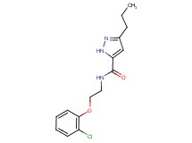N-[2-(2-chlorophenoxy)ethyl]-3-propyl-1H-pyrazole-5-carboxamide
