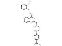 1-(4-{4-[(4-{[2-(2-methoxyphenyl)ethyl]amino}-2-quinazolinyl)methyl]-1-piperazinyl}phenyl)ethanone