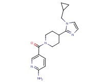 5-({4-[1-(cyclopropylmethyl)-1H-imidazol-2-yl]-1-piperidinyl}carbonyl)-2-pyridinamine