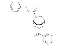 (1S*,5R*)-6-[(phenylthio)acetyl]-3-(pyrazin-2-ylcarbonyl)-3,6-diazabicyclo[3.2.2]nonane