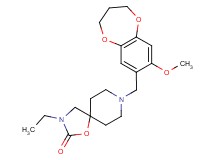 3-ethyl-8-[(8-methoxy-3,4-dihydro-2H-1,5-benzodioxepin-7-yl)methyl]-1-oxa-3,8-diazaspiro[4.5]decan-2-one