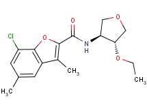 7-chloro-N-[(3S*,4R*)-4-ethoxytetrahydro-3-furanyl]-3,5-dimethyl-1-benzofuran-2-carboxamide