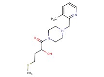 1-{4-[(3-methyl-2-pyridinyl)methyl]-1-piperazinyl}-4-(methylthio)-1-oxo-2-butanol
