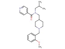 N-isobutyl-N-{[1-(2-methoxybenzyl)-4-piperidinyl]methyl}isonicotinamide