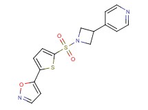 4-(1-{[5-(5-isoxazolyl)-2-thienyl]sulfonyl}-3-azetidinyl)pyridine