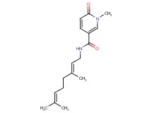 N-[(2E)-3,7-dimethylocta-2,6-dien-1-yl]-1-methyl-6-oxo-1,6-dihydropyridine-3-carboxamide