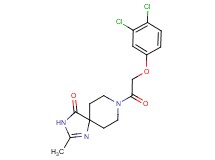 8-[(3,4-dichlorophenoxy)acetyl]-2-methyl-1,3,8-triazaspiro[4.5]dec-1-en-4-one
