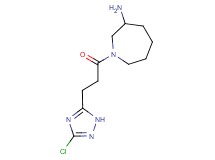 1-[3-(3-chloro-1H-1,2,4-triazol-5-yl)propanoyl]-3-azepanamine hydrochloride
