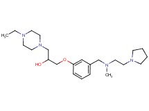 1-(4-ethyl-1-piperazinyl)-3-[3-({methyl[2-(1-pyrrolidinyl)ethyl]amino}methyl)phenoxy]-2-propanol