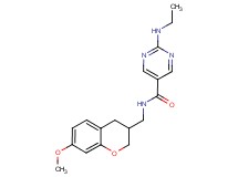 2-(ethylamino)-N-[(7-methoxy-3,4-dihydro-2H-chromen-3-yl)methyl]pyrimidine-5-carboxamide