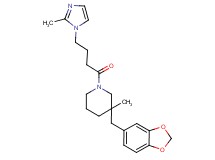 3-(1,3-benzodioxol-5-ylmethyl)-3-methyl-1-[4-(2-methyl-1H-imidazol-1-yl)butanoyl]piperidine