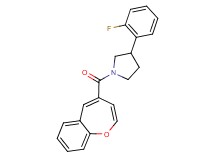1-(1-benzoxepin-4-ylcarbonyl)-3-(2-fluorophenyl)pyrrolidine