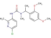 N'-(6-chloro-2-methylpyridin-3-yl)-N-[1-(2,4-dimethoxyphenyl)ethyl]-N-methylurea