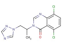 5,8-dichloro-3-[1-methyl-2-(1H-1,2,4-triazol-1-yl)ethyl]quinazolin-4(3H)-one