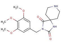 3-(3,4,5-trimethoxybenzyl)-1,3,8-triazaspiro[4.5]decane-2,4-dione
