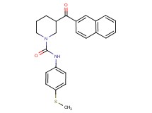 N-[4-(methylthio)phenyl]-3-(2-naphthoyl)-1-piperidinecarboxamide