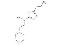 N-methyl-N-(2-morpholin-4-ylethyl)-5-propyl-1,3,4-oxadiazol-2-amine
