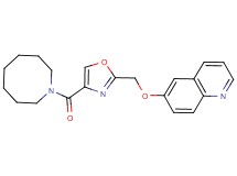 6-{[4-(1-azocanylcarbonyl)-1,3-oxazol-2-yl]methoxy}quinoline