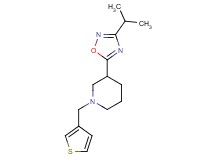 3-(3-isopropyl-1,2,4-oxadiazol-5-yl)-1-(3-thienylmethyl)piperidine