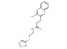3-(3-hydroxy-2-quinoxalinyl)-N-[2-(1H-1,2,3-triazol-5-ylthio)ethyl]propanamide