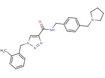 1-(2-methylbenzyl)-N-[4-(1-pyrrolidinylmethyl)benzyl]-1H-1,2,3-triazole-4-carboxamide