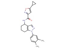 5-cyclopropyl-N-[1-(3,4-dimethylphenyl)-4,5,6,7-tetrahydro-1H-indazol-4-yl]-3-isoxazolecarboxamide