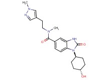 1-(trans-4-hydroxycyclohexyl)-N-methyl-N-[2-(1-methyl-1H-pyrazol-4-yl)ethyl]-2-oxo-2,3-dihydro-1H-benzimidazole-5-carboxamide