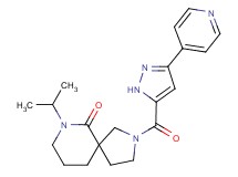 7-isopropyl-2-[(3-pyridin-4-yl-1H-pyrazol-5-yl)carbonyl]-2,7-diazaspiro[4.5]decan-6-one