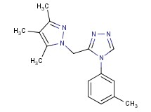 4-(3-methylphenyl)-3-[(3,4,5-trimethyl-1H-pyrazol-1-yl)methyl]-4H-1,2,4-triazole