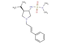 N'-{(3S*,4R*)-4-isopropyl-1-[(2E)-3-phenyl-2-propen-1-yl]-3-pyrrolidinyl}-N,N-dimethylsulfamide