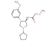 N-[rel-(3R,4S)-1-cyclopentyl-4-(3-methoxyphenyl)-3-pyrrolidinyl]-2-methoxyacetamide hydrochloride