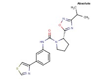 (2S)-2-(3-isopropyl-1,2,4-oxadiazol-5-yl)-N-[3-(1,3-thiazol-4-yl)phenyl]pyrrolidine-1-carboxamide
